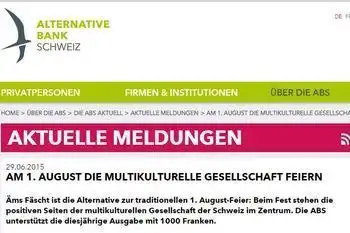 Alternative Bank Schweiz boostet das Äms Fäscht