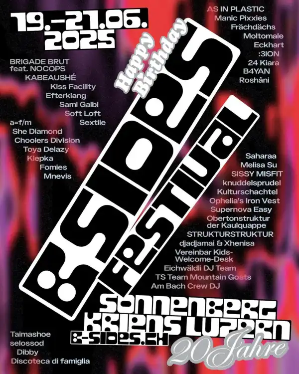 Noch zwei Monate bis zum B-Sides - Programm & Tickets sind online!