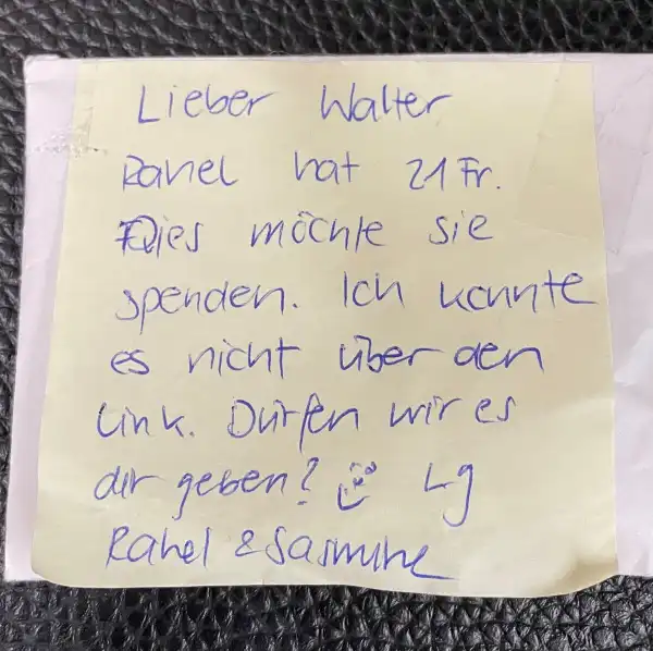 Rahel hat ihr Taschengeld gespart