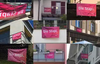 "Die Stapi."-Balkonfahnen