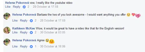 Kommentare auf Facebook