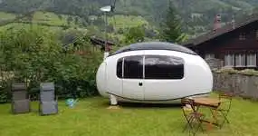Die Ecocapsule ist in Guttannen "gelandet"