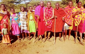 Maasai-Dorf in Not