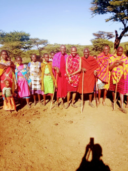 Maasai-Dorf in Not