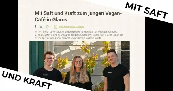 Zeitungsartikel "mit Saft und Kraft"