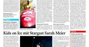 Zeitungsartikel: Winterthurer Stadtanzeiger "Mit 130 durch den Eiskanal"
