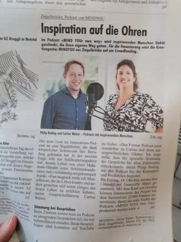 Heute in der Glarner Zeitung "Fridolin"
